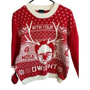 The Office Dwight Schrute Christmas Sweater - Size Large